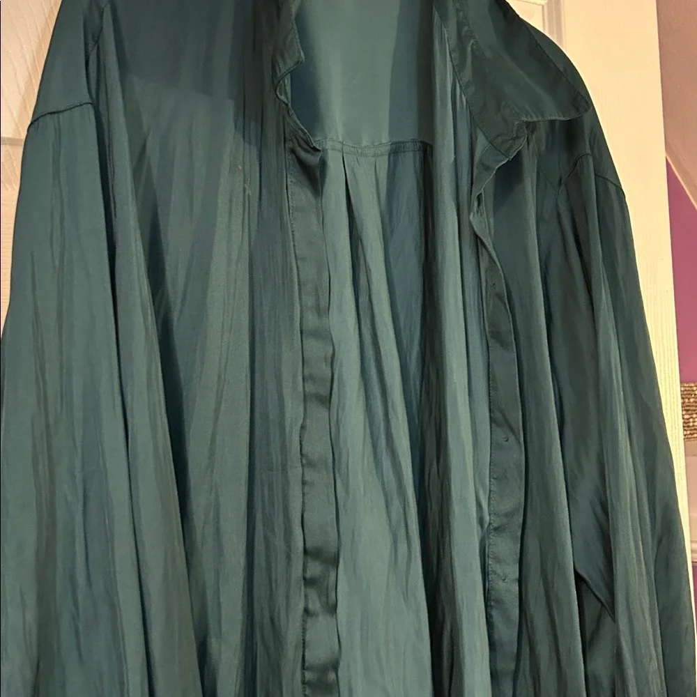 Old navy Green XXL Green Button Up Top - Picture 4 of 4